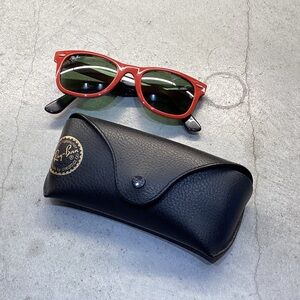 Ray-Ban Red Sunglasses with Black Caser
